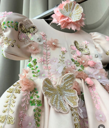 Pink color Birthday dress for baby girl