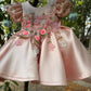 Peach Big Butterfly Dress