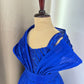 Blue Corded Birthday Dress