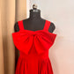 Red Bow Style Dress for women