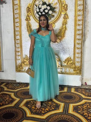 Green Party wear dress
