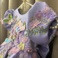 Lavender Hand Crafted Dress