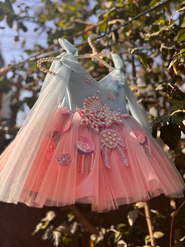Dual Tone Handmade Dress