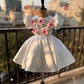 White Flower Handmade Dress