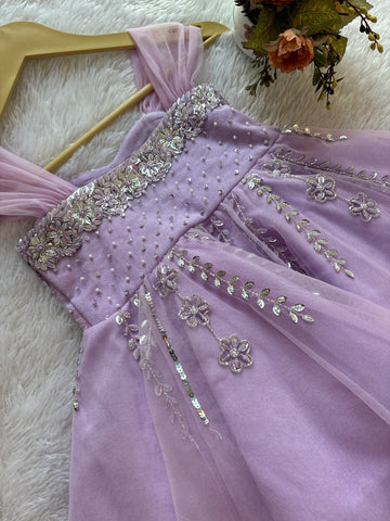 Lavender Handmade Dress