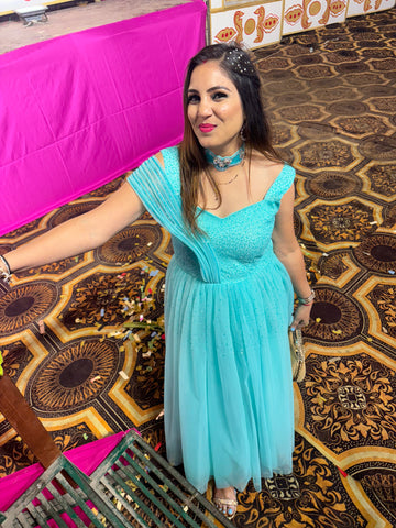 Green Party wear dress