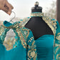 Peacock Blue Mother Daughter Dress Set