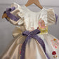 Off White Handpainted Baby Girl Dress