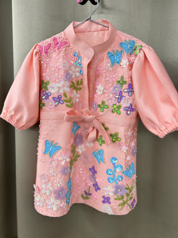 Peach Baby Girl Co-ord Set