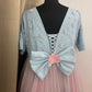 Dual Tone Handmade Mother Daughter Dress Set