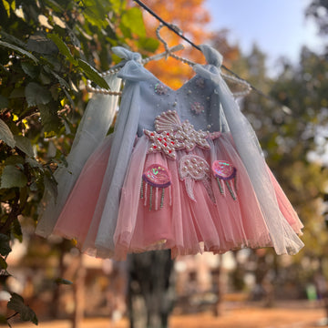 Dual Tone Handmade Dress