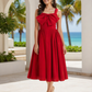 Red Bow Style Dress for women