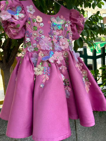 Pink Hand Crafted Dress