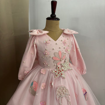 Baby Pink Handmade Dress