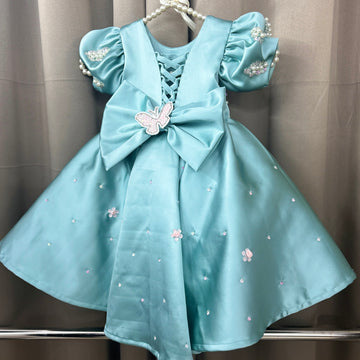 Green Hand Painted Dress