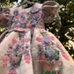 Beige Handmade Dress with 3D Butterflies
