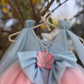 Dual Tone Handmade Mother Daughter Dress Set