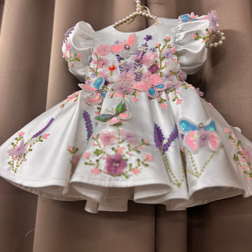 White Hand Crafted Dress