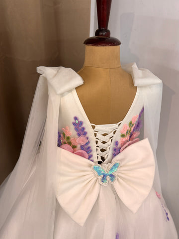 Beautiful White colour Handwork Dress