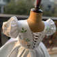 White Flower Handmade Dress