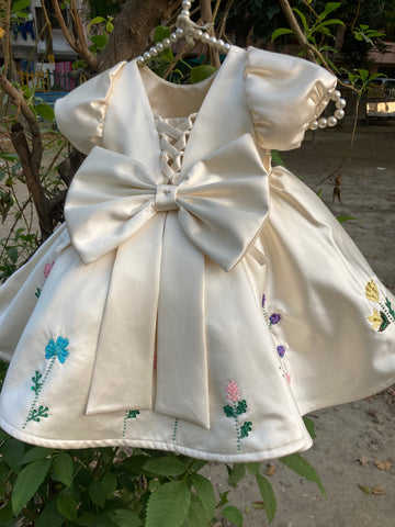 Crème Hand Embroidered Dress