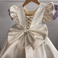 Off White Handpainted Baby Girl Dress