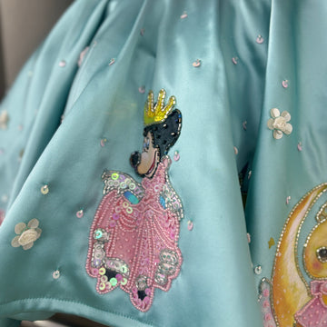Green Hand Painted Dress