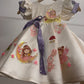 Off White Handpainted Baby Girl Dress