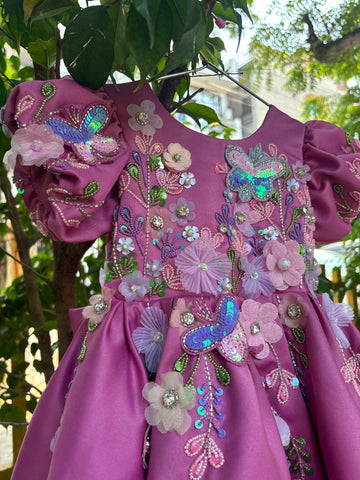 Pink Hand Crafted Dress