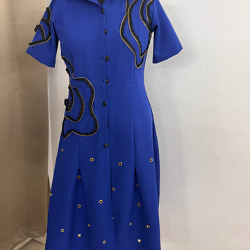 Beautiful women Blue colour modern design long shirt