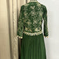 Green designer dress