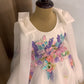 Beautiful White colour Handwork Dress
