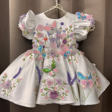 White Hand Crafted Dress