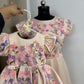 Peach Handmade Mother Daughter Dress