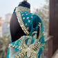 Peacock Blue Mother Daughter Dress Set