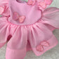 Pink Butterfly Emblished Dress