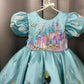 Green Hand Painted Dress