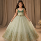 Green Handmade Ball Gown