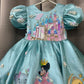 Green Hand Painted Dress