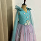 Blue and Pink Hand Crafted Baby Dress