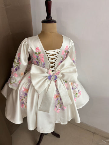 Beautiful Hand work of white colour