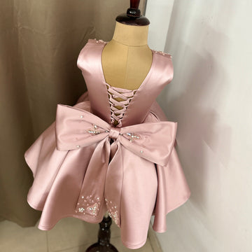 Pink Emblished Birthday Dress