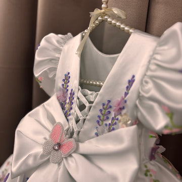 White Hand Crafted Dress