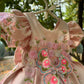 Peach Big Butterfly Dress