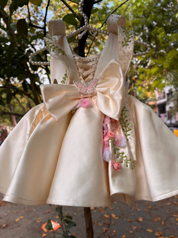 Cream Handmade Dress