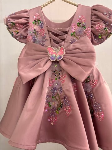 Pastel Pink Handmade Dress