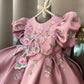 Pink 3 D Butterfly Dress