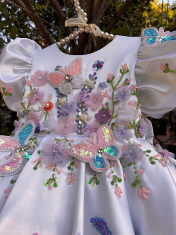 White Hand Crafted Dress