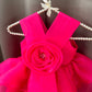 Pink Flower Organza Dress