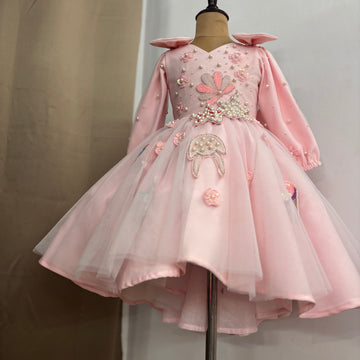 Baby Pink Handmade Dress
